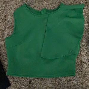 Medium Emerald Green Crop Top